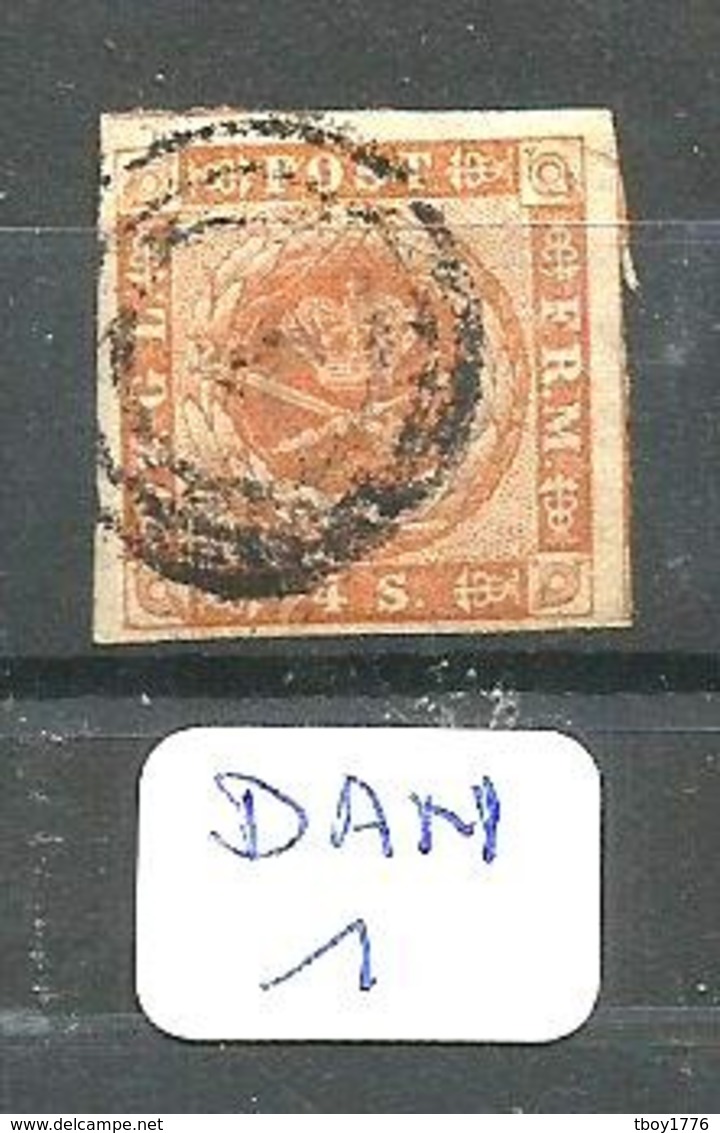 DAN YT 4 En Obl RR 1 Belle Marge, 3 Marges Exceptionnelles, 2 Voisins - Used Stamps