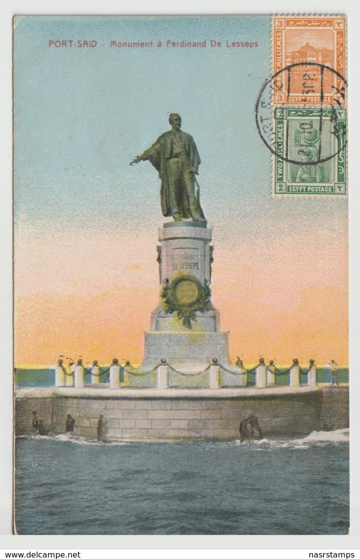Egypt - RARE - 1916 - De Lesseps - Port Said - Registered To France - Egyptologie