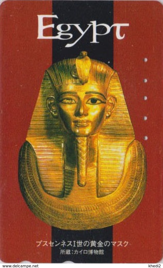 Télécarte Japon / 110-016 -  EGYPTE - MASQUE De PHARAON En Or - GOLD MASK EGYPT Japan Phonecard  - MASKE - 253 - Cultural