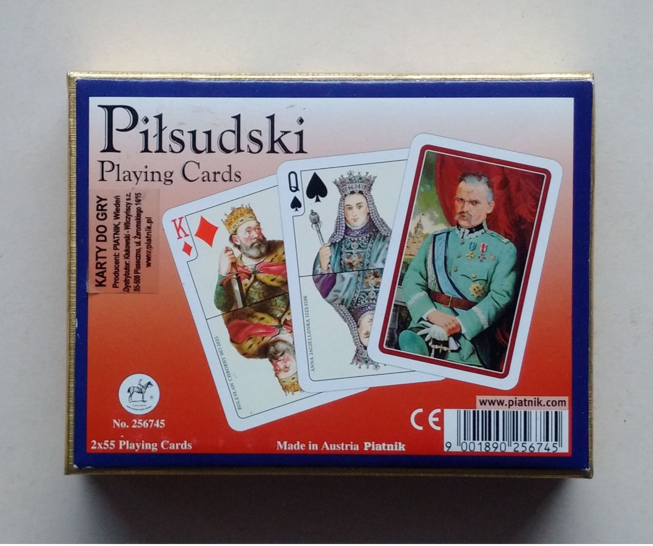 PLAYING CARDS CARTES A JOUER PIATNIK Pilsudski Polish Kings Rois Polonais - Barajas De Naipe