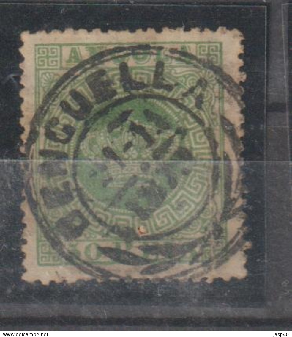 ANGOLA CE AFINSA 6b - POSTMARKS OF ANGOLA - MARCA C/ DUPLO CIRCULO E COM PALMAS - Angola