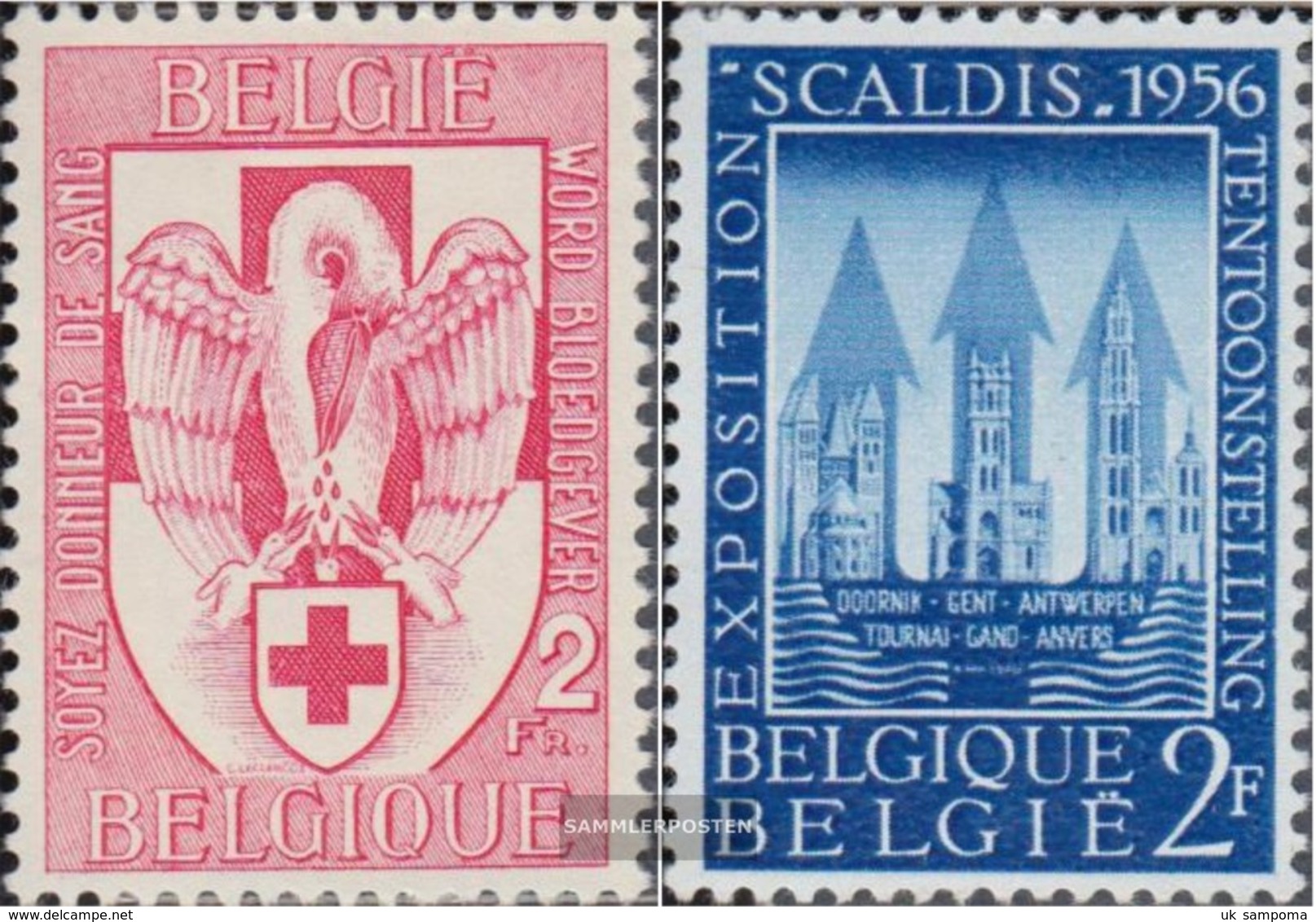 Belgium 1035,1039 (complete Issue) Unmounted Mint / Never Hinged 1956 Blood Donations, Scaldis - Unused Stamps