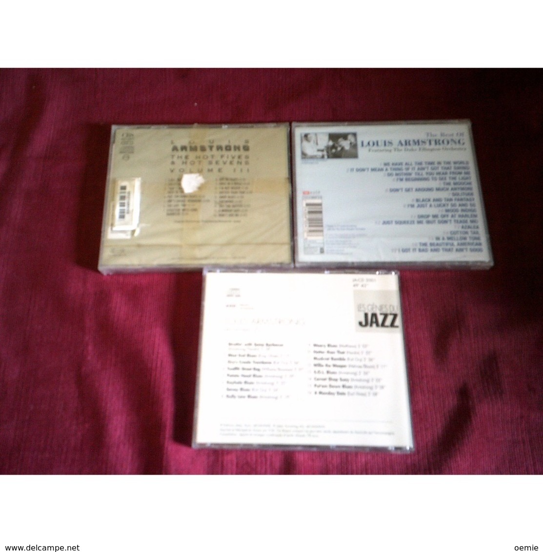 LOUIS  ARMSTRONG  ° COLLECTION DE 3 CD ALBUM - Jazz