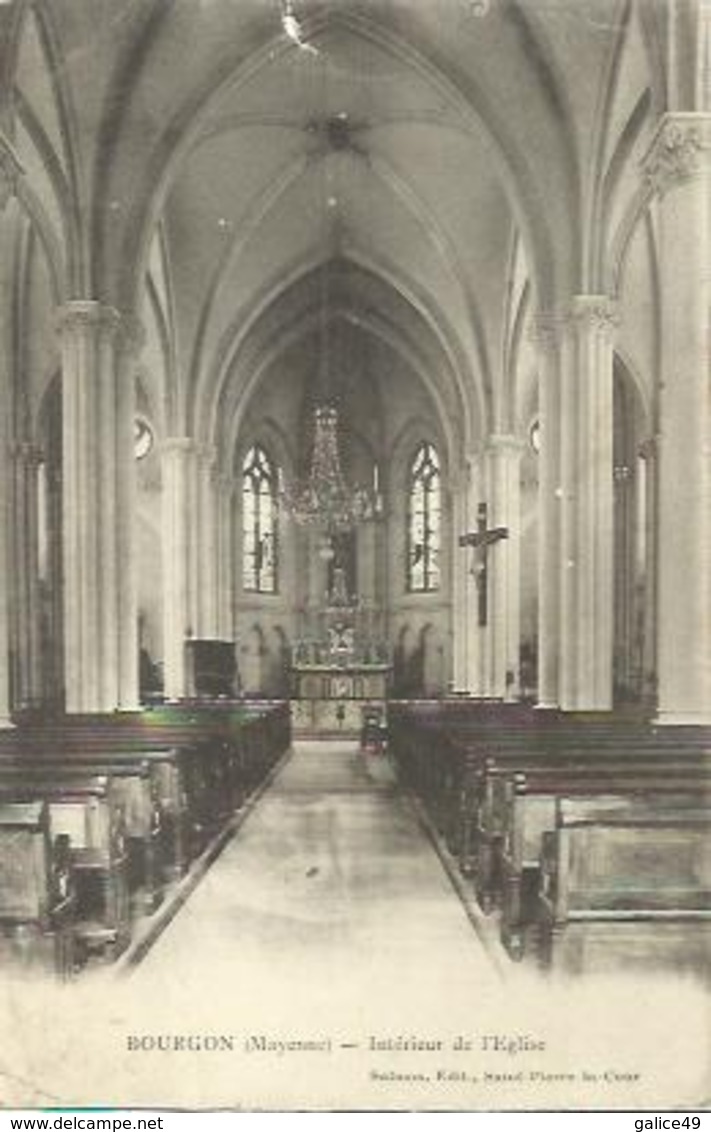 2216 Bourgon - Intérieur De L'Eglise - Argentre