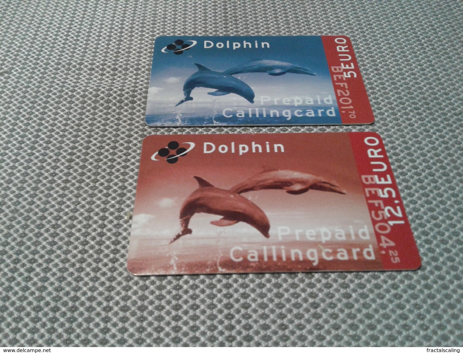 Belgium - 2 Nice Phonecards Dolphins - Altri & Non Classificati