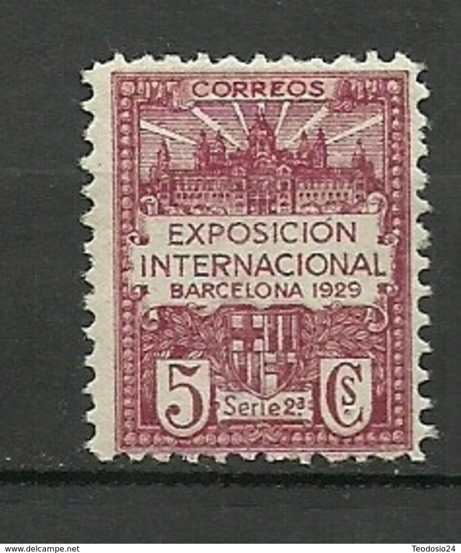 Internacional Exposition Barcelona 1929 Mi:ES ZB2A, Yt:ES BA2, Edi:ES BA2 * Mlh - Barcelona