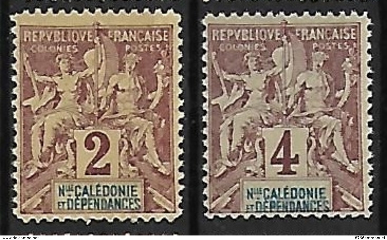 NOUVELLE-CALEDONIE N°42 ET 43 N**  Fournier - Nuovi