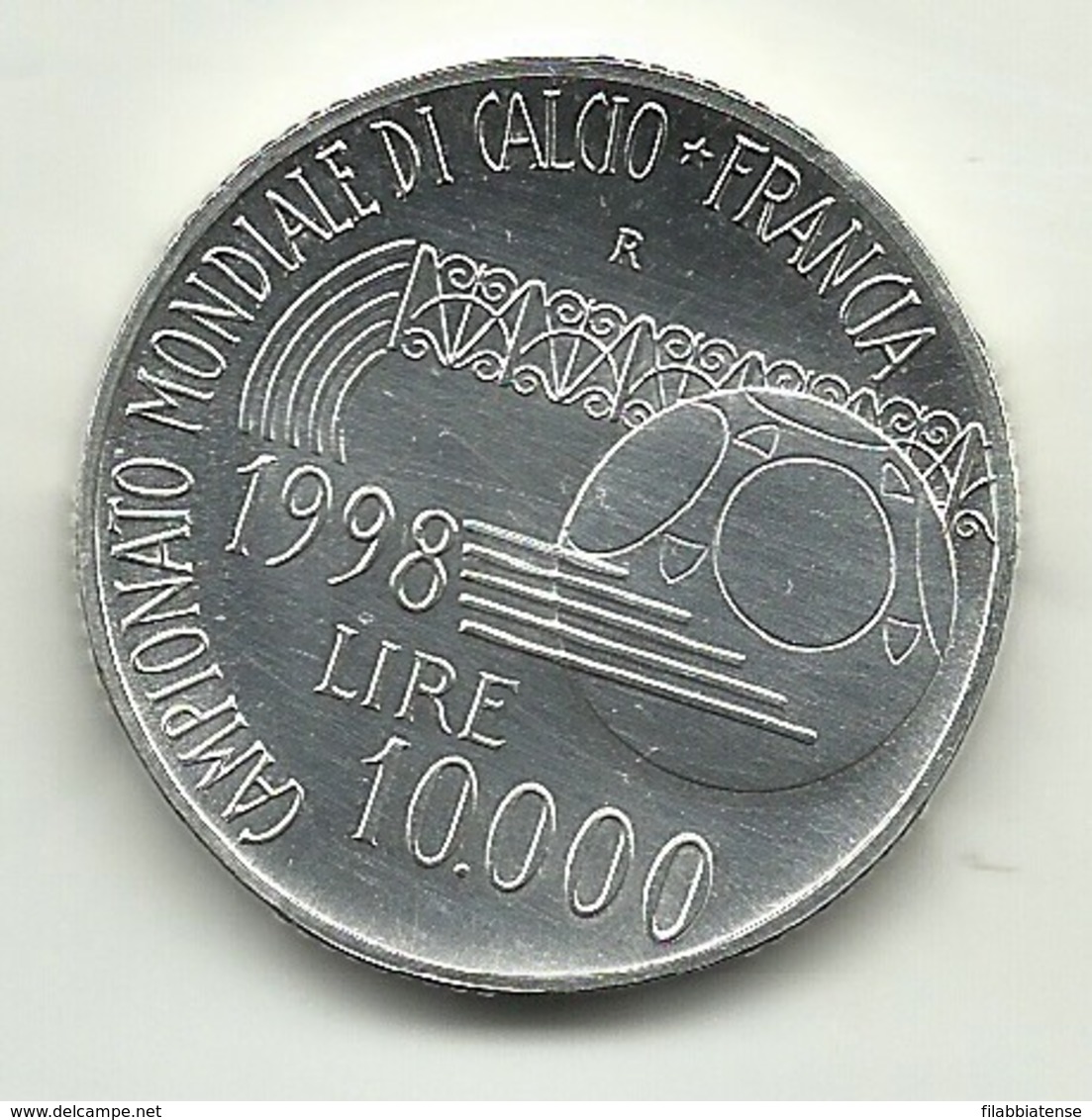 1998 - Italia 10.000 Lire - Mondiali Di Calcio  - Senza Confezione - Commémoratives