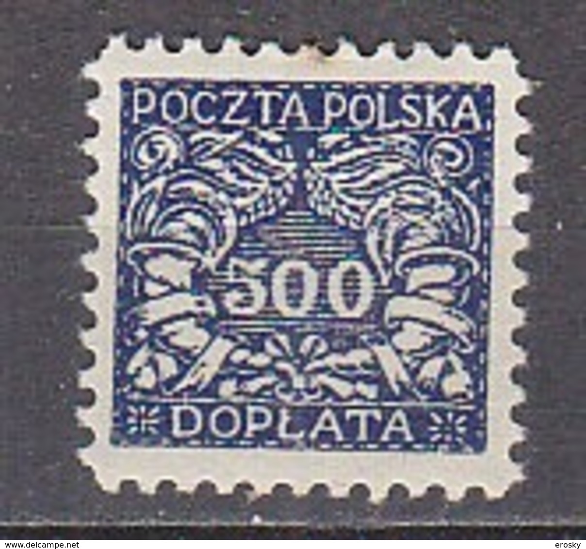 R3956 - POLOGNE POLAND TAXE Yv N°31 * - Taxe