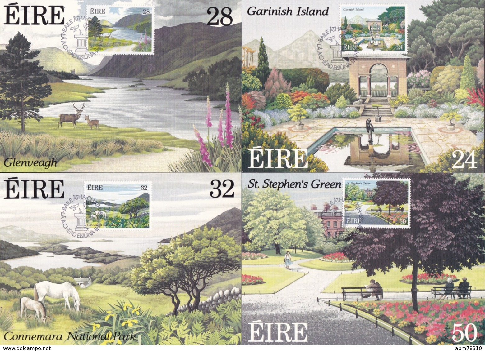 Ireland / Eire	1969	Xx		Cartes Maximum Garinish Conemara Glenveagh Stephen - Maximumkaarten