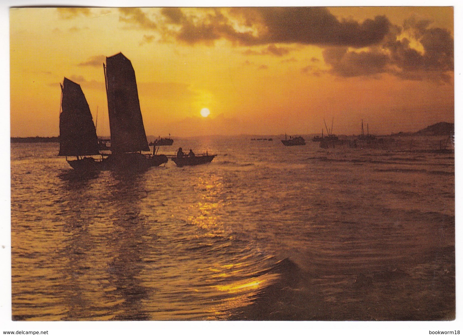 M590 Vietnam Carte Postale HA LONG Sunset Posted 1993 Hanoi Red Meter - Vietnam