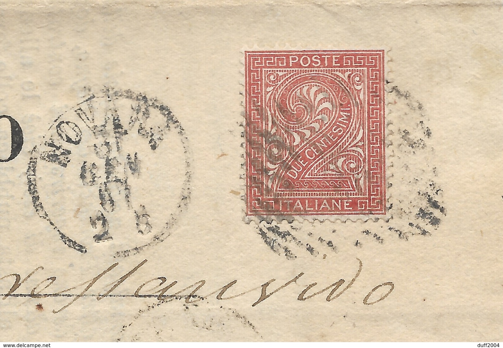 DA NOVARA A VICENZA - 31.1.1867. - Storia Postale