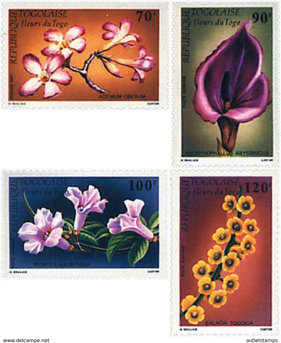 Ref. 92261 * NEW *  - TOGO . 1987. REGIONAL FLOWERS. FLORES REGIONALES - Togo (1960-...)