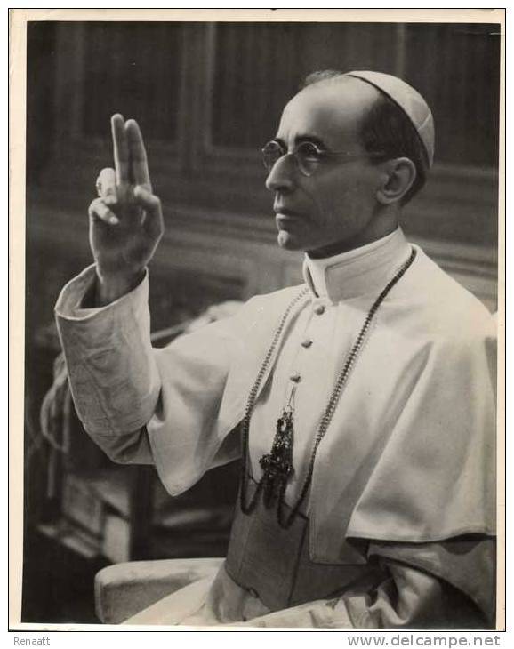 Pope Pius XII , Pape Papa Pio Pie, Christian Religion, 18x23 Cm, AM Crown Copyright Reserved - Célébrités