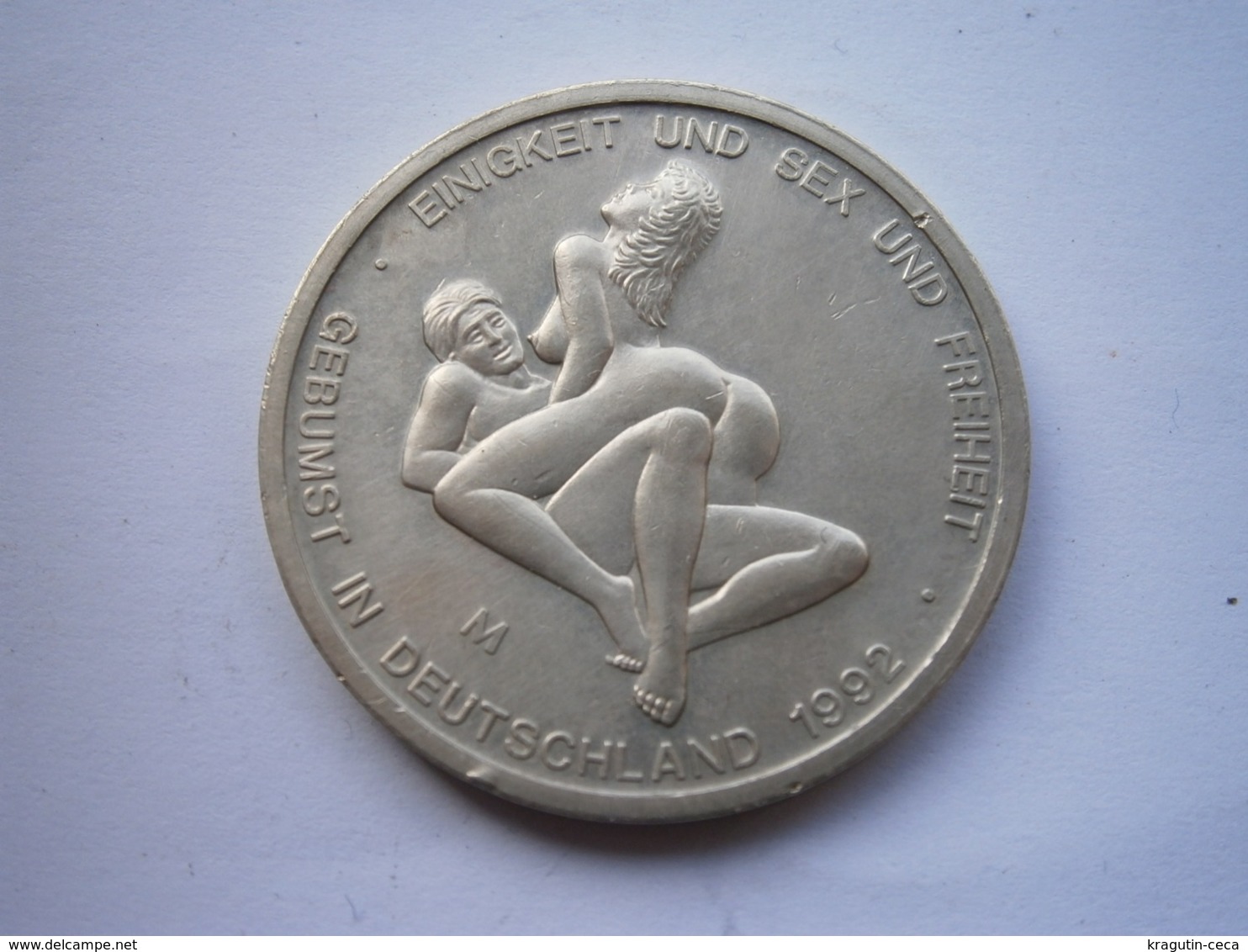 1992 DEUTSCHLAND MUNZE Germany BRD 6 Sex Mark Coin EINIGKEIT UND SEX UND FREIHEIT IN DIESEM UNSERE LANDE - Altri & Non Classificati