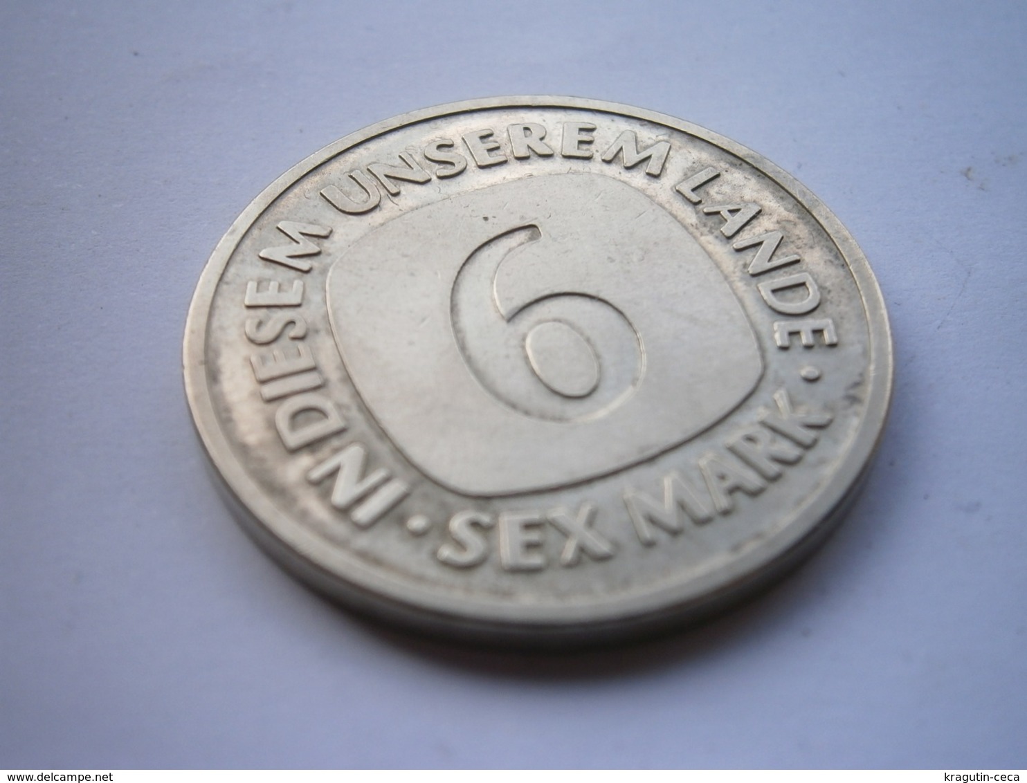 1992 DEUTSCHLAND MUNZE Germany BRD 6 Sex Mark Coin EINIGKEIT UND SEX UND FREIHEIT IN DIESEM UNSERE LANDE - Other & Unclassified
