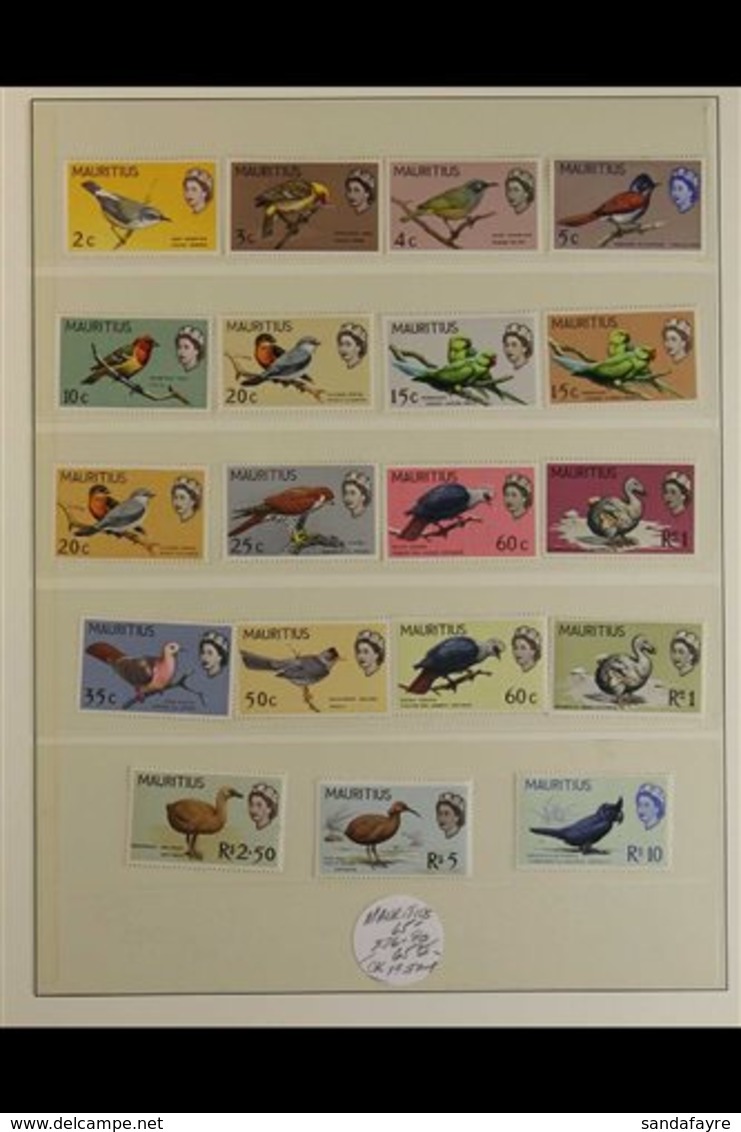 BIRDS  BRITISH COMMONWEALTH - NEVER HINGED MINT COLLECTION OF COMPLETE SETS - Housed In Four, Matching Lindner Albums, W - Unclassified