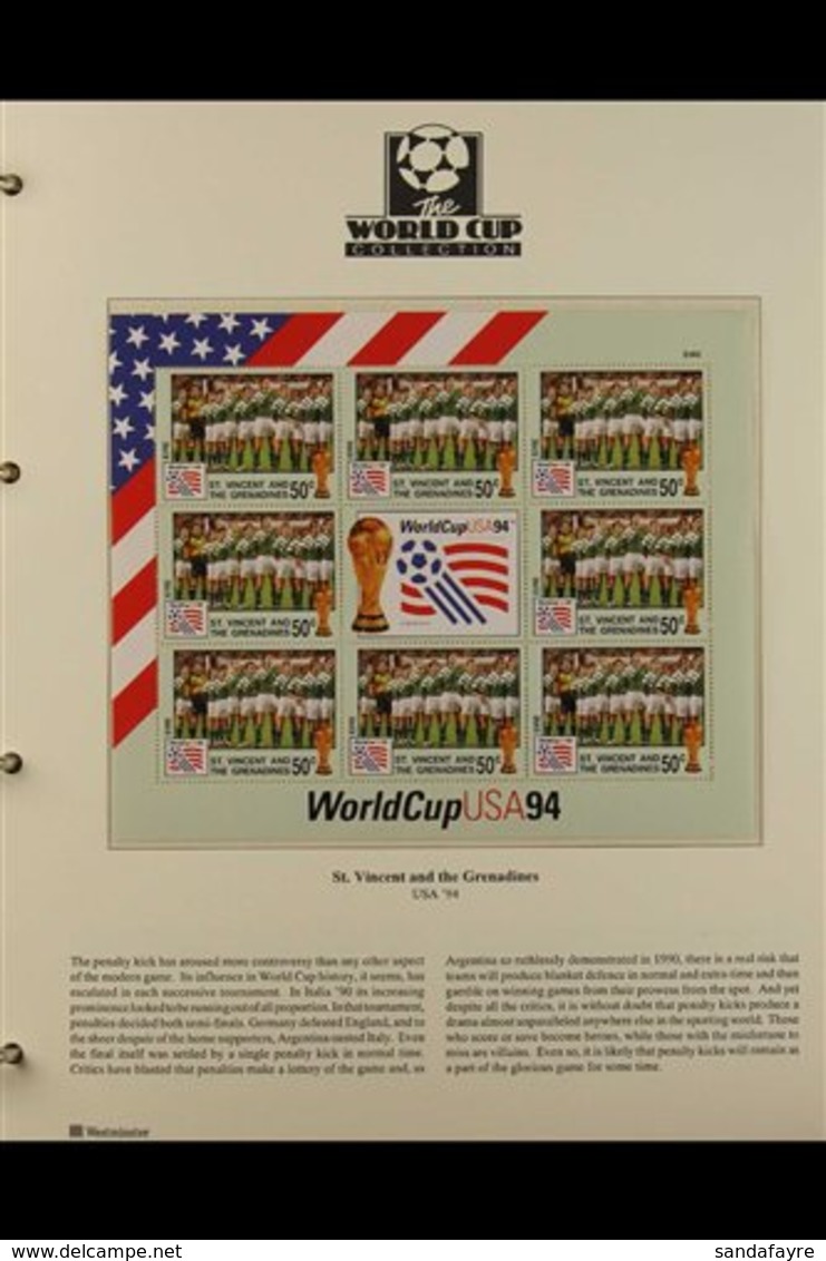 FOOTBALL  1994-2005. An Interesting, ALL WORLD Collection Of Never Hinged Mint Stamps, Coin Covers And Covers, Sheetlets - Unclassified