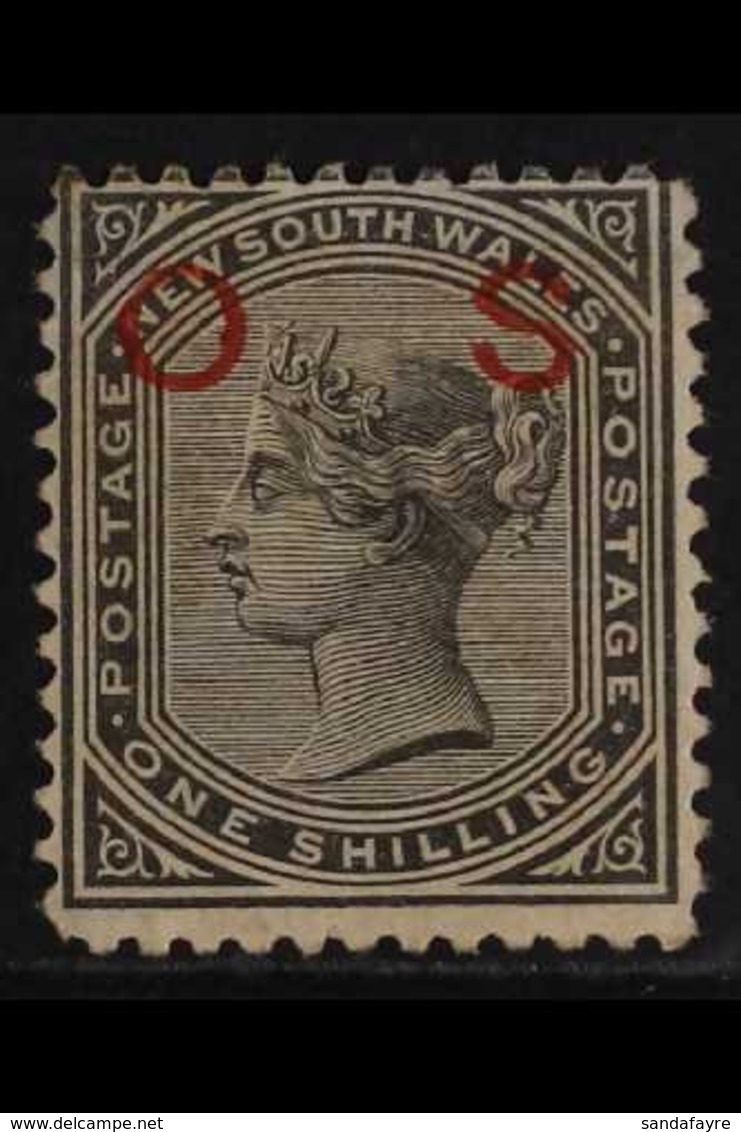 NEW SOUTH WALES  OFFICIALS. 1879-85 1s Black, Perf 13, Red "O - S" Overprint, SG O12, Unused & Without Gum. Cat £500 For - Andere & Zonder Classificatie