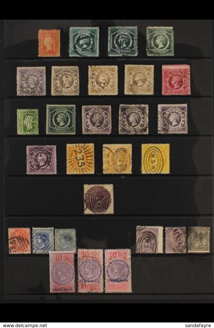 NEW SOUTH WALES  1860-1907 INTERESTING MINT & USED COLLECTION (mainly Used) With Postal Issues To 20s, Postage Dues To 2 - Andere & Zonder Classificatie