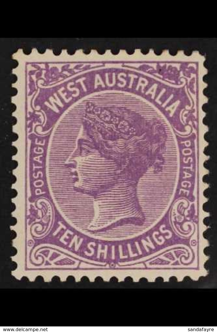 WESTERN AUSTRALIA  1902-11 10s Deep Mauve, SG 127, Very Fine Mint. For More Images, Please Visit Http://www.sandafayre.c - Sonstige & Ohne Zuordnung