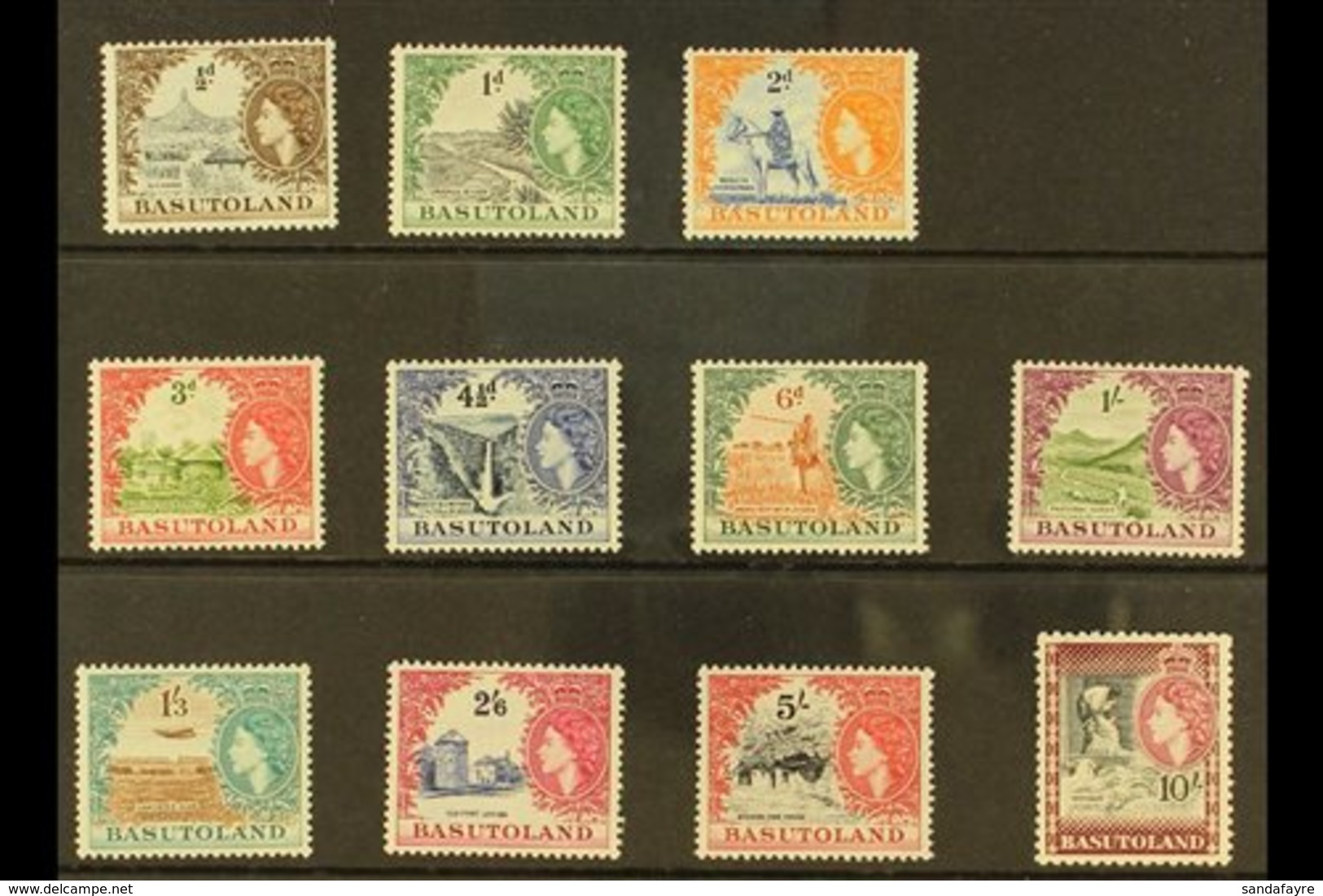 1954-58  Complete Definitive Set, SG 43/53, Never Hinged Mint (11 Stamps) For More Images, Please Visit Http://www.sanda - Andere & Zonder Classificatie