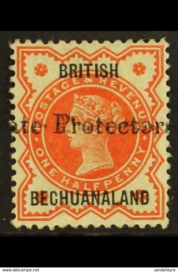 1890  ½d Vermilion With 19mm "Protectorate" Overprint, SG 55, Fine Mint. For More Images, Please Visit Http://www.sandaf - Other & Unclassified