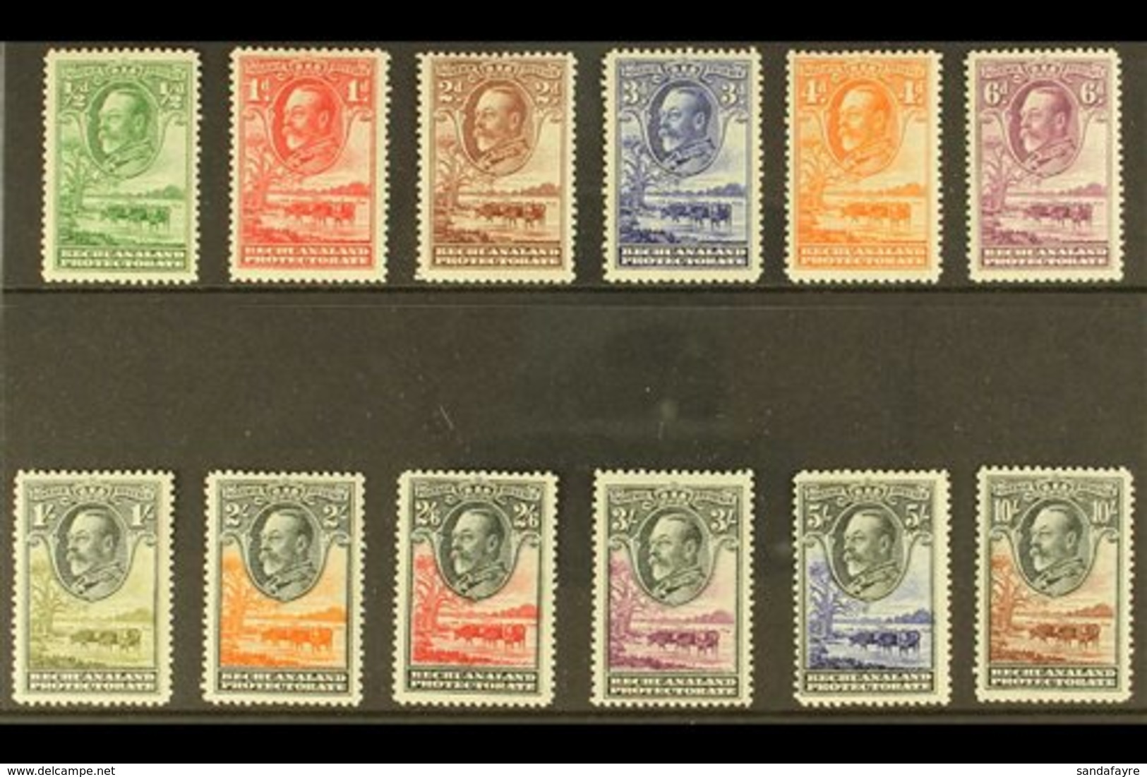 1932  Baobab Tree & Cattle Definitive Set, SG 99/110, Fine Mint (12 Stamps) For More Images, Please Visit Http://www.san - Other & Unclassified