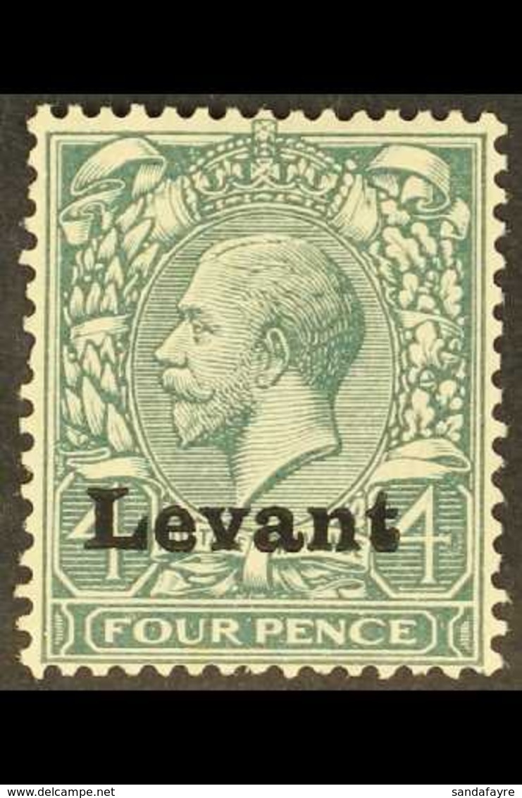 SALONICA FIELD OFFICE  1916 4d Grey Green, "Levant" Overprinted, SG S5, Fine Mint For More Images, Please Visit Http://w - Britisch-Levant