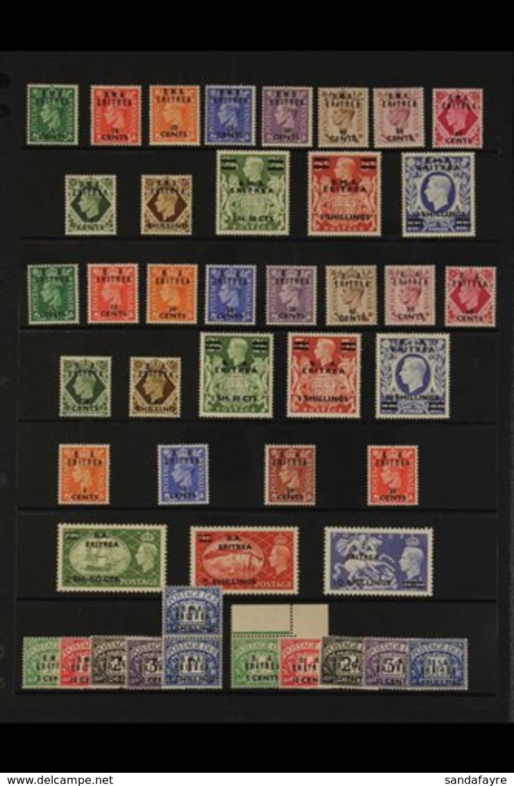 ERITREA  1948-1950. VERY FINE MINT COMPLETE COLLECTION. An Attractive Collection Of Complete Sets Including Postage Dues - Italienisch Ost-Afrika