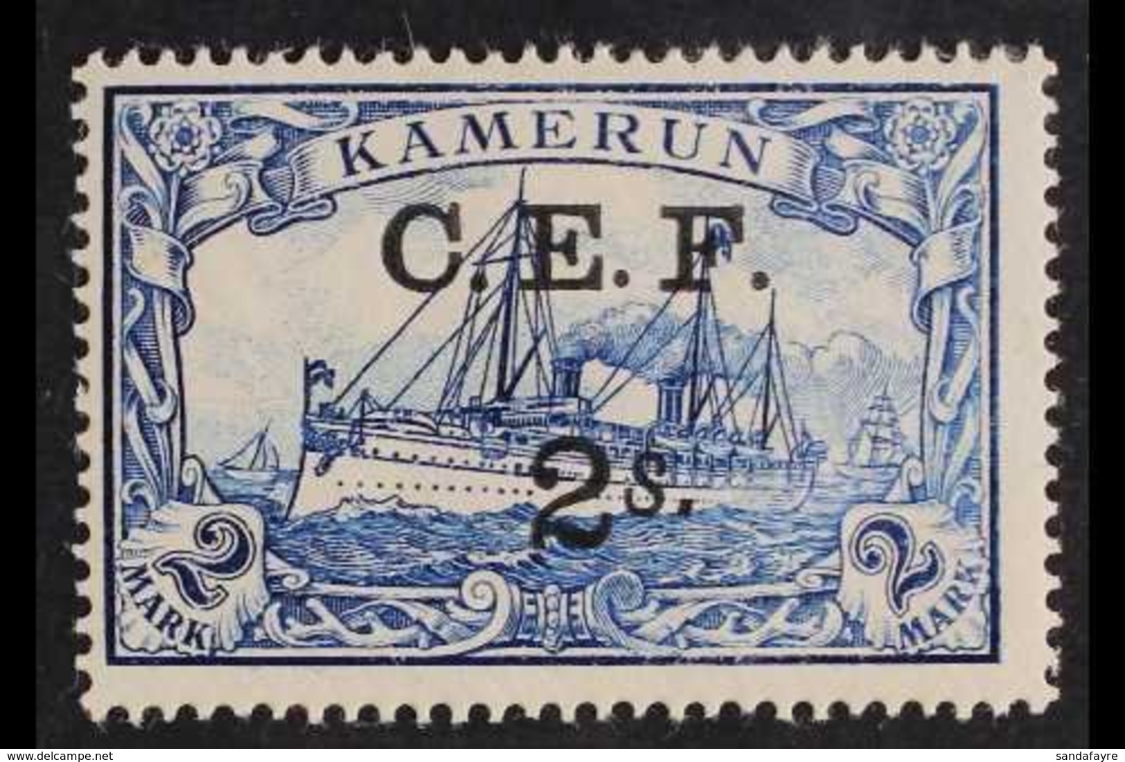 1915  2s On 2m Blue, SG B11, Very Fine Mint. For More Images, Please Visit Http://www.sandafayre.com/itemdetails.aspx?s= - Other & Unclassified