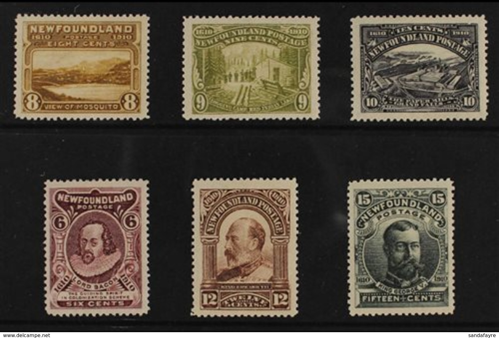 1911  John Guy Tercentenary Engraved Complete Set, SG 111/16, Very Fine Mint, Fresh. (6 Stamps) For More Images, Please  - Other & Unclassified