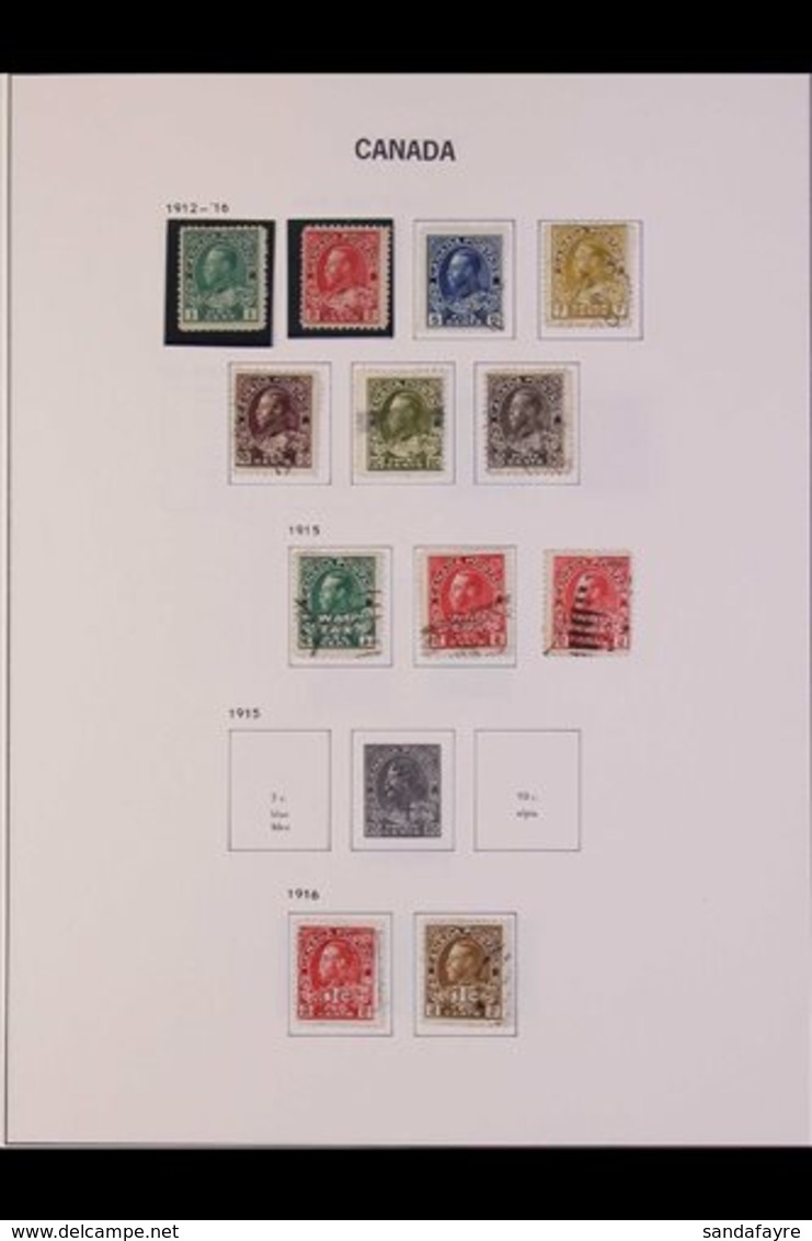 1912-53 TWO KINGS COLLECTION.  A Mostly Used Collection With Just A Sprinkling Of Mint Issues, Presented On Printed Albu - Andere & Zonder Classificatie