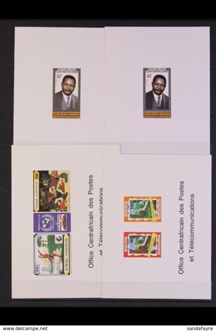 1970-1972 EPREUVES DE LUXE  Very Fine ALL DIFFERENT COLLECTION. A Wonderful Array Of Postage And Air Post Issues, Includ - Central African Republic