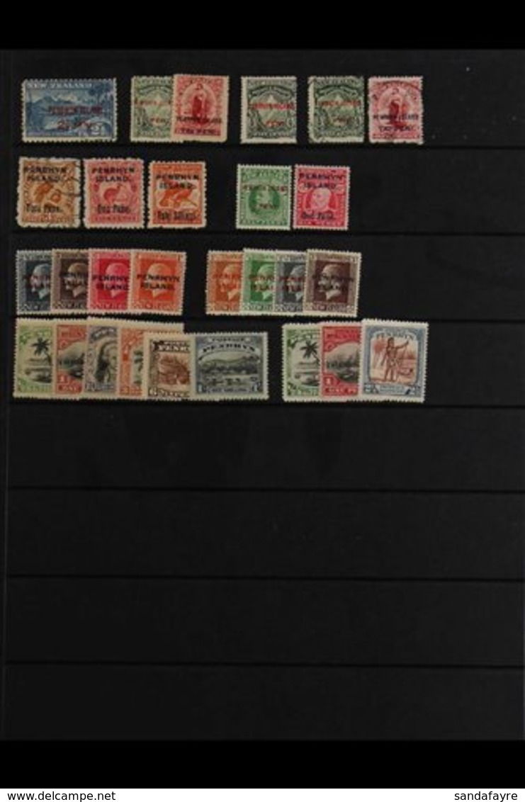 PENRHYN ISLAND 1902-29 COLLECTION  Mainly Mint, And Incl. 1902 2½d And Cowan ½d And 1d Fine Used, 1903 3d Fine Used, 6d  - Cookinseln