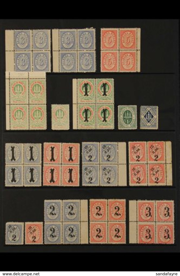 LOCAL POST STAMPS - AALBORG  1884-91 MINT/NHM & UNUSED COLLECTION On Stock Pages With A Useful Range To 50ore, Mainly As - Other & Unclassified