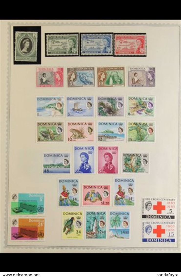 1953-1975 COMPREHENSIVE QEII MINT COLLECTION  Neatly Presented On Album Pages, All Different, Apparently Complete For Th - Dominica (...-1978)