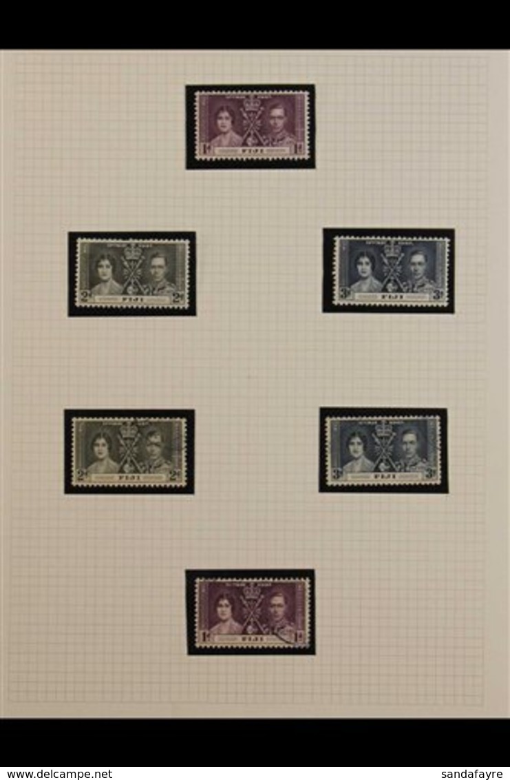 1937 - 1951 SEMI-SPECIALISED COLLECTION  Of Very Fine Mint & Used Arranged On Album Pages Including The 1938-55 Pictoria - Fiji (...-1970)