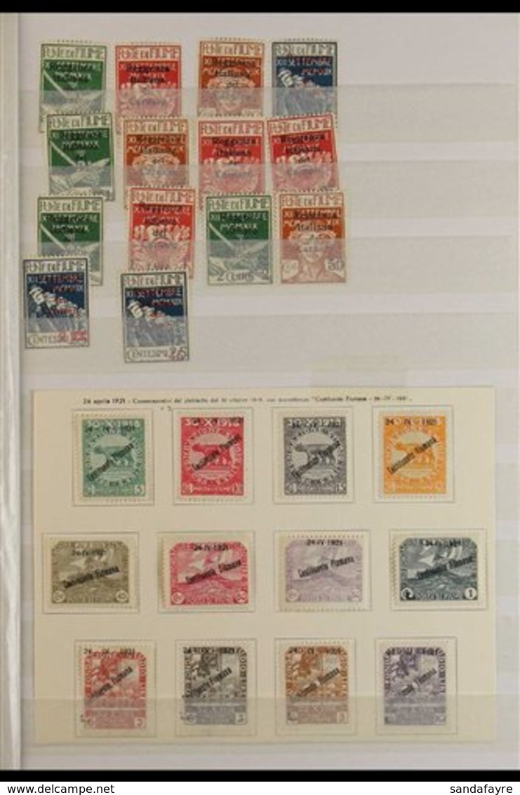 1918-23 FINE MINT AND USED COLLECTION CAT £1200+  An Attractive Collection Presented On Stock Book Pages That Includes 1 - Fiume