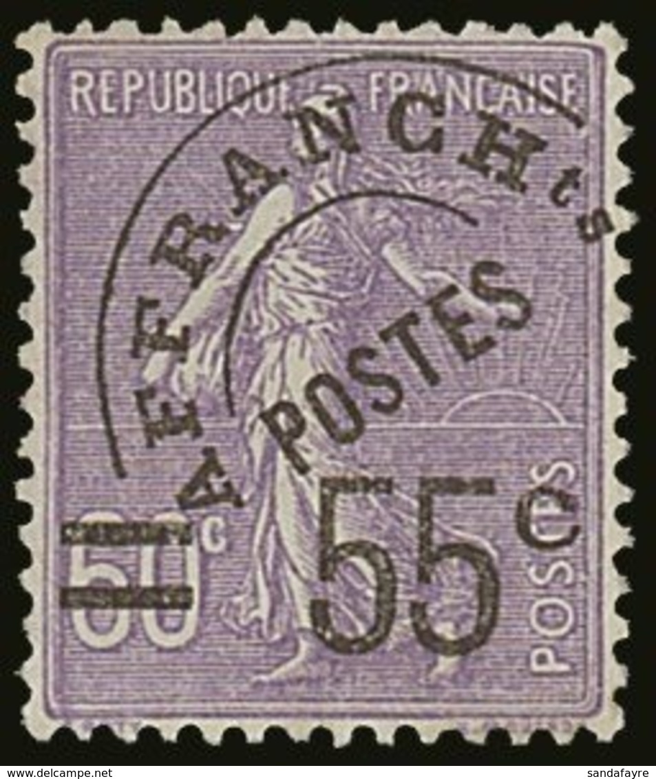 PRECANCELS (PREOBLITERES)  1922-47 55c On 60c Violet, Yvert 47, Never Hinged Mint For More Images, Please Visit Http://w - Andere & Zonder Classificatie