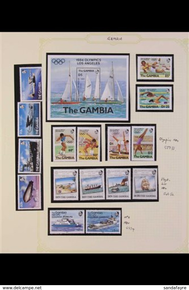 1983-1986 HIGHLY COMPLETE NHM COLLECTION  An Attractive Collection, Presented In Mounts On Album Pages, ALL DIFFERENT Co - Gambia (...-1964)