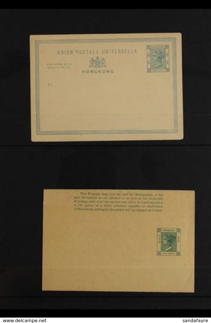 POSTAL STATIONERY  QV To Early QEII All Different Unused Collection. With Postal Cards (6), QV 2c Wrapper, And Aerogramm - Other & Unclassified