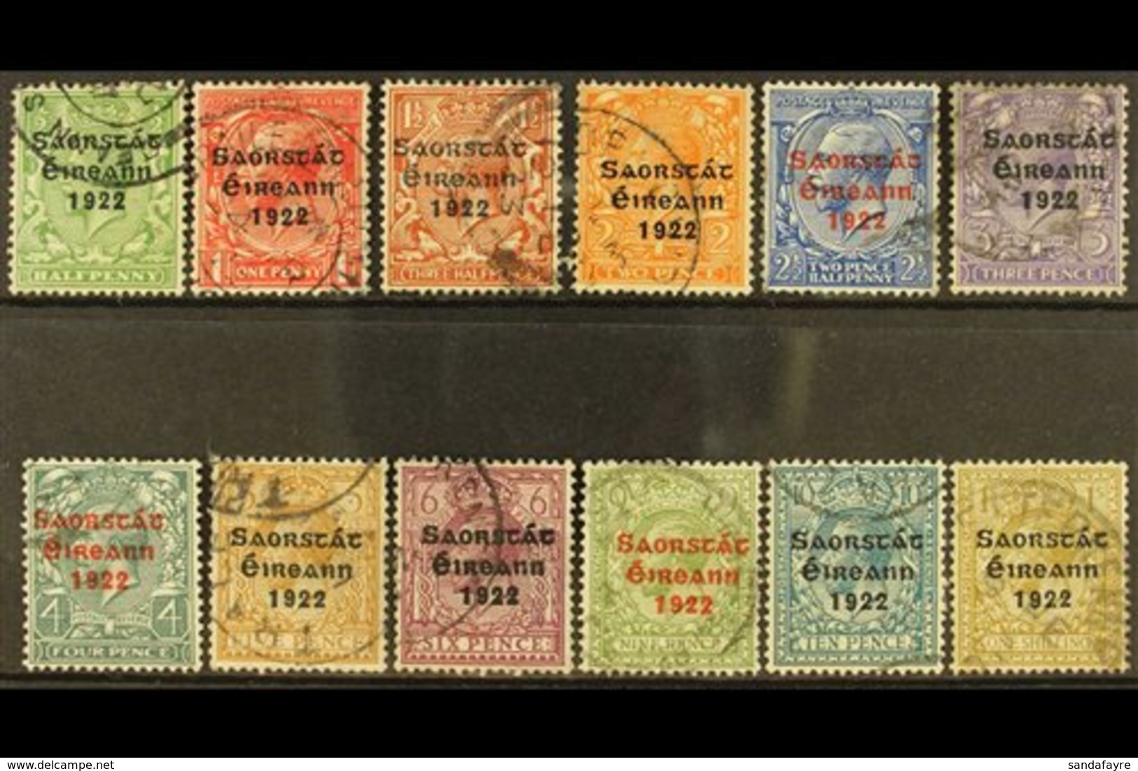 1922-23  Set To 1s, SG 52/63, Fine Cds Used. (12) For More Images, Please Visit Http://www.sandafayre.com/itemdetails.as - Other & Unclassified