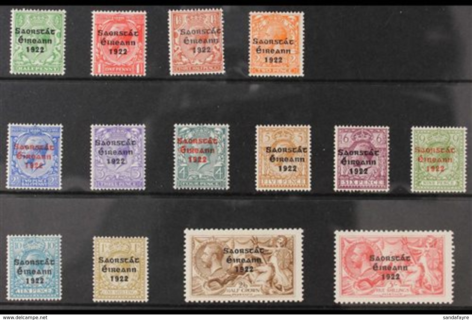 1922-23  Thom Overprinted Set From ½d To 5s, SG 52/65, Very Fine Mint (14 Stamps) For More Images, Please Visit Http://w - Sonstige & Ohne Zuordnung