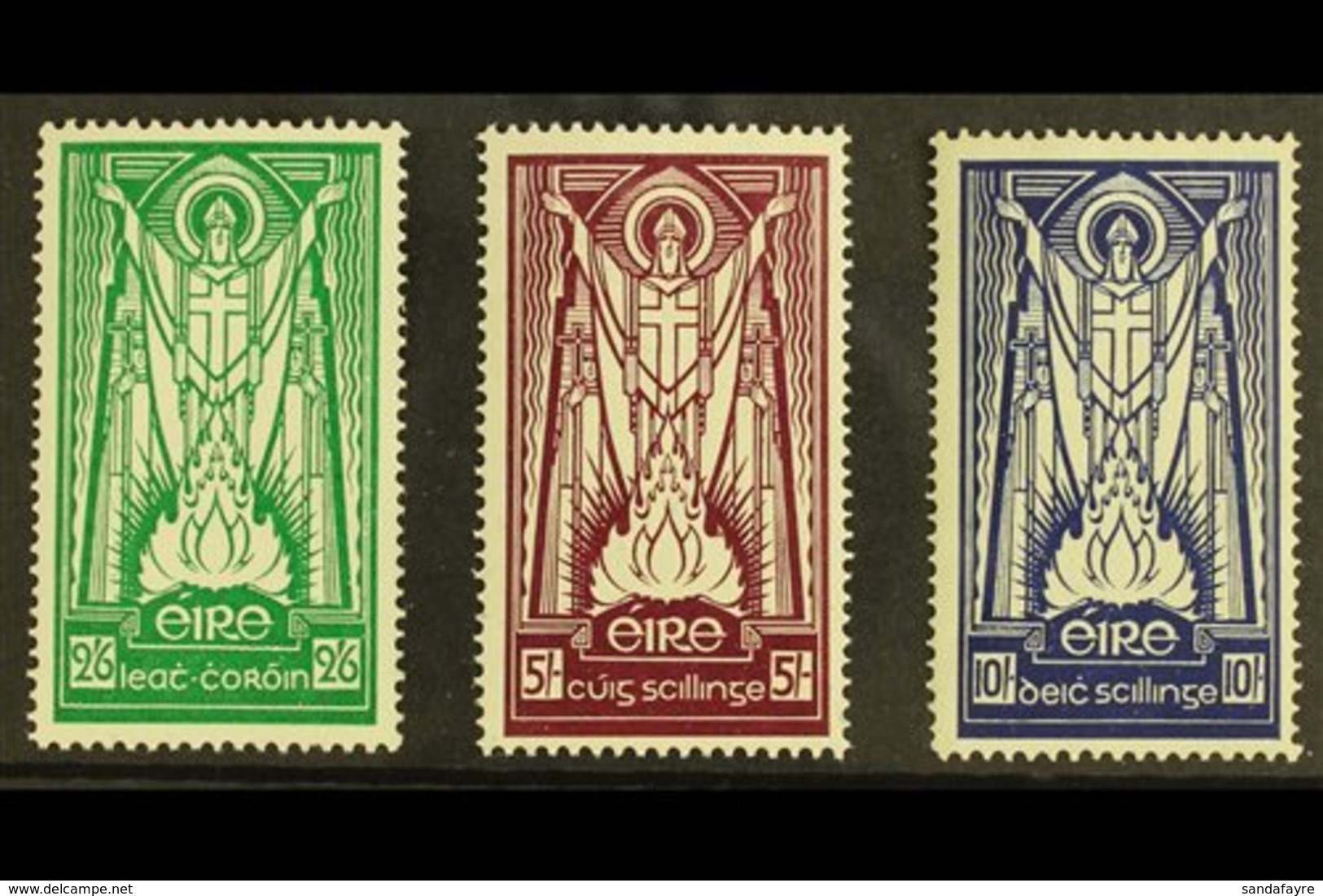 1937  St. Patrick High Values, Watermark Multiple "Se" Complete Set, SG 102/4, NEVER HINGED MINT (3). For More Images, P - Sonstige & Ohne Zuordnung
