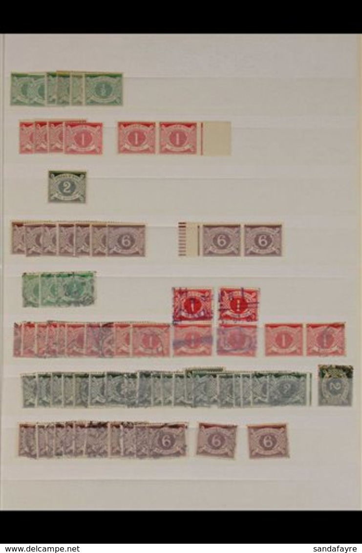 POSTAGE DUES  1925-1988 Substantial Accumulation On Stockleaves, Mint (much Never Hinged) And Used. 1925 (wmk "se") All  - Other & Unclassified