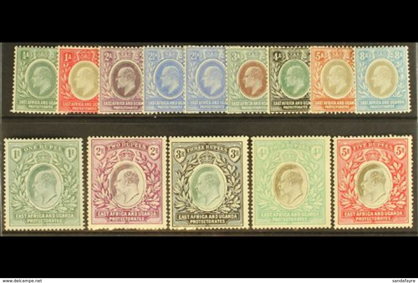 1904 - 7  Ed VII Set To 5r Complete, Wmk MCA, SG 17/30, Very Fine Mint. (13 Stamps) For More Images, Please Visit Http:/ - Vide