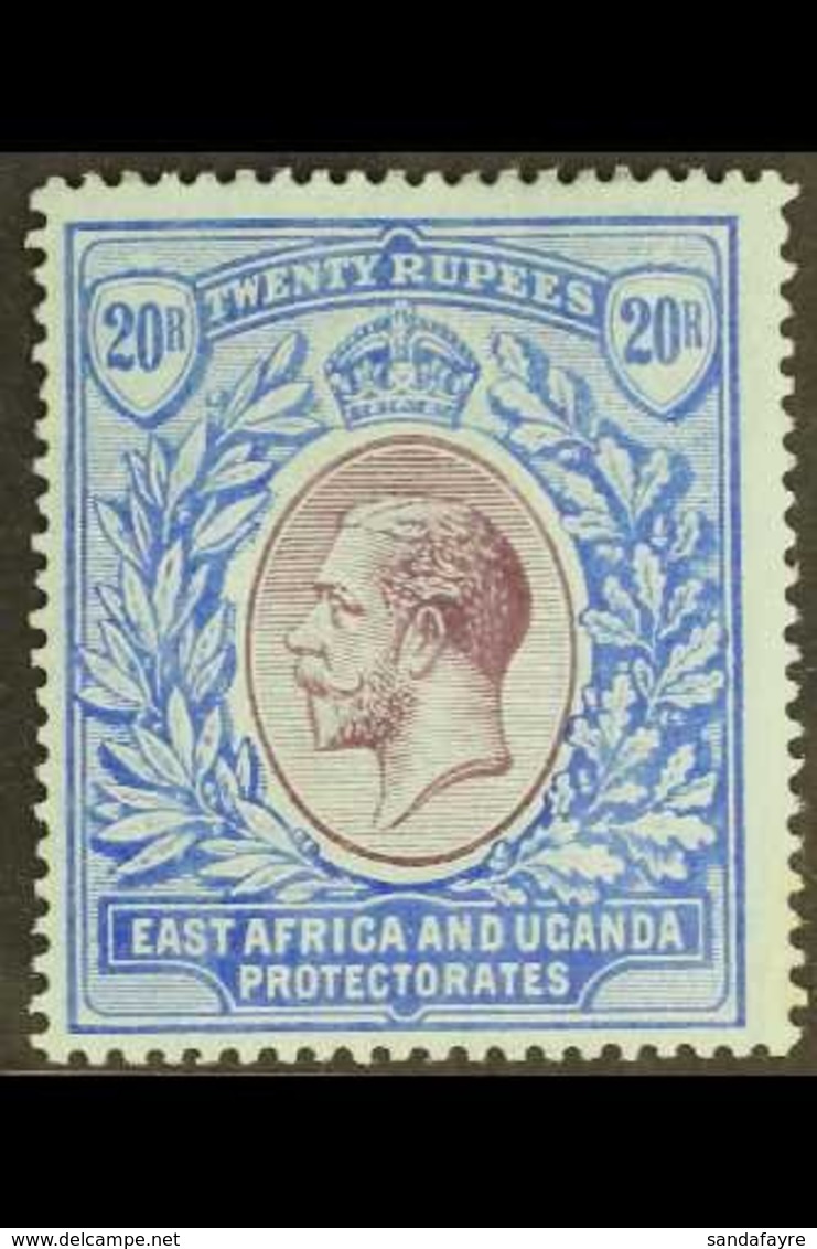1912 - 21  20r Purple And Blue On Blue, Wmk MCA, Geo V, SG 60, Very Fine Mint. For More Images, Please Visit Http://www. - Vide