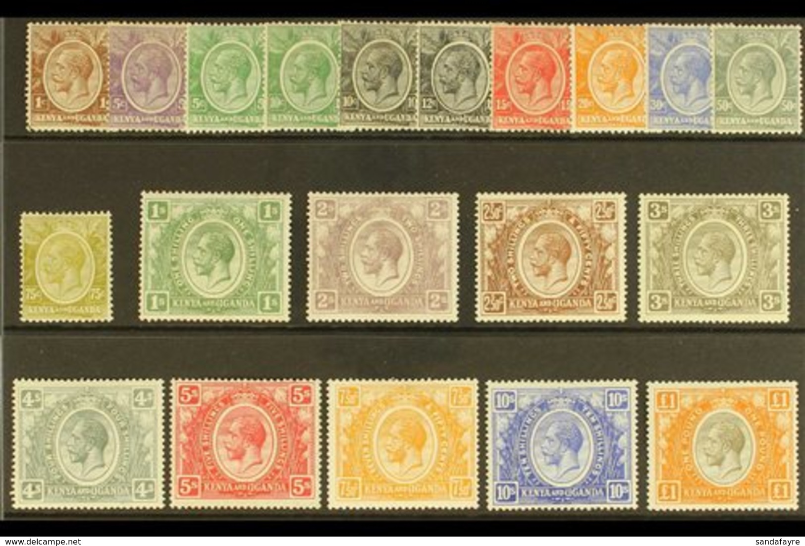 1922 - 7  Geo V Set To £1 Complete, SG 76/95, Very Fine Mint. (20 Stamps) For More Images, Please Visit Http://www.sanda - Vide