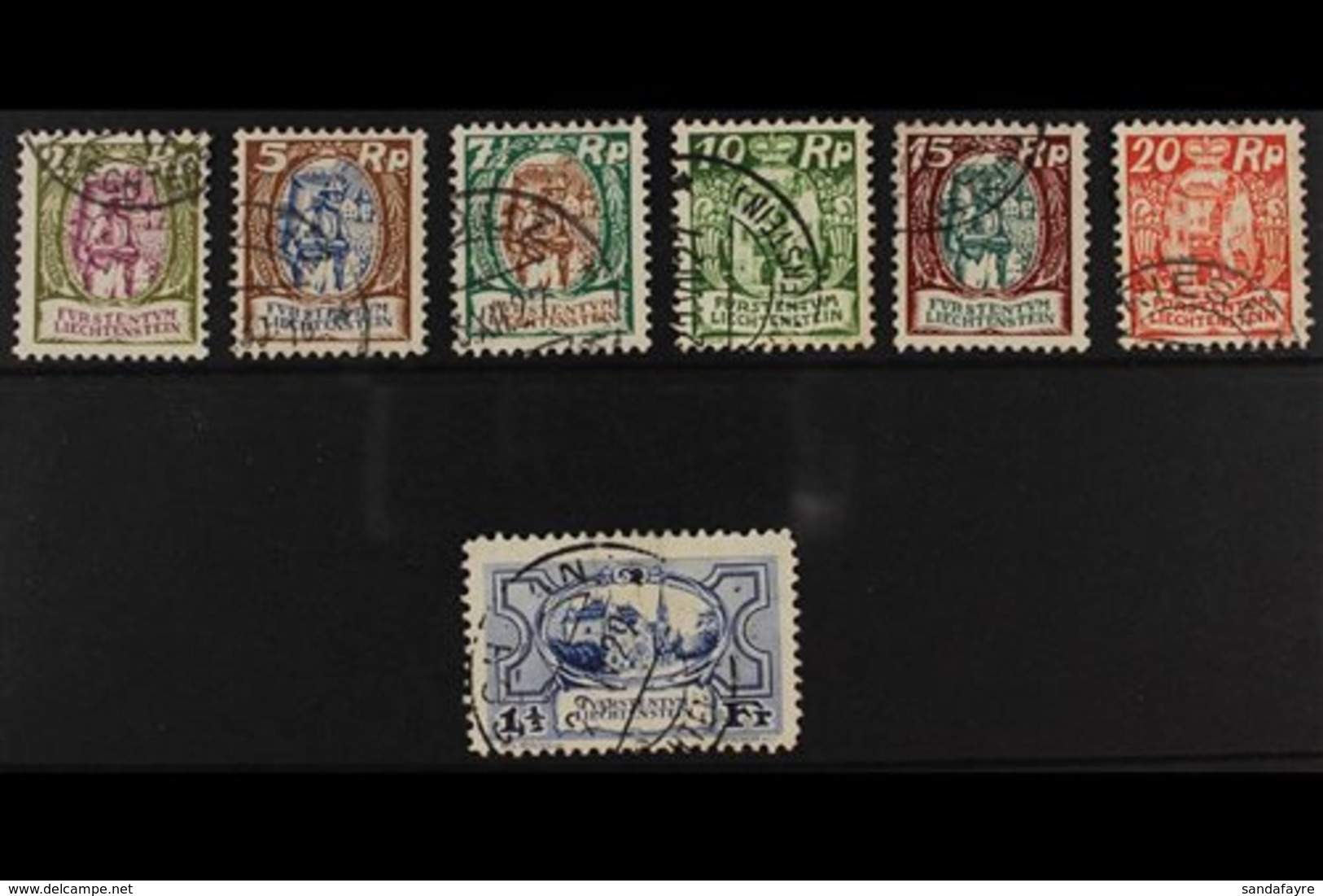 1924  Granite Paper Complete Set, SG 67/73, Fine Used. (7 Stamps) For More Images, Please Visit Http://www.sandafayre.co - Other & Unclassified